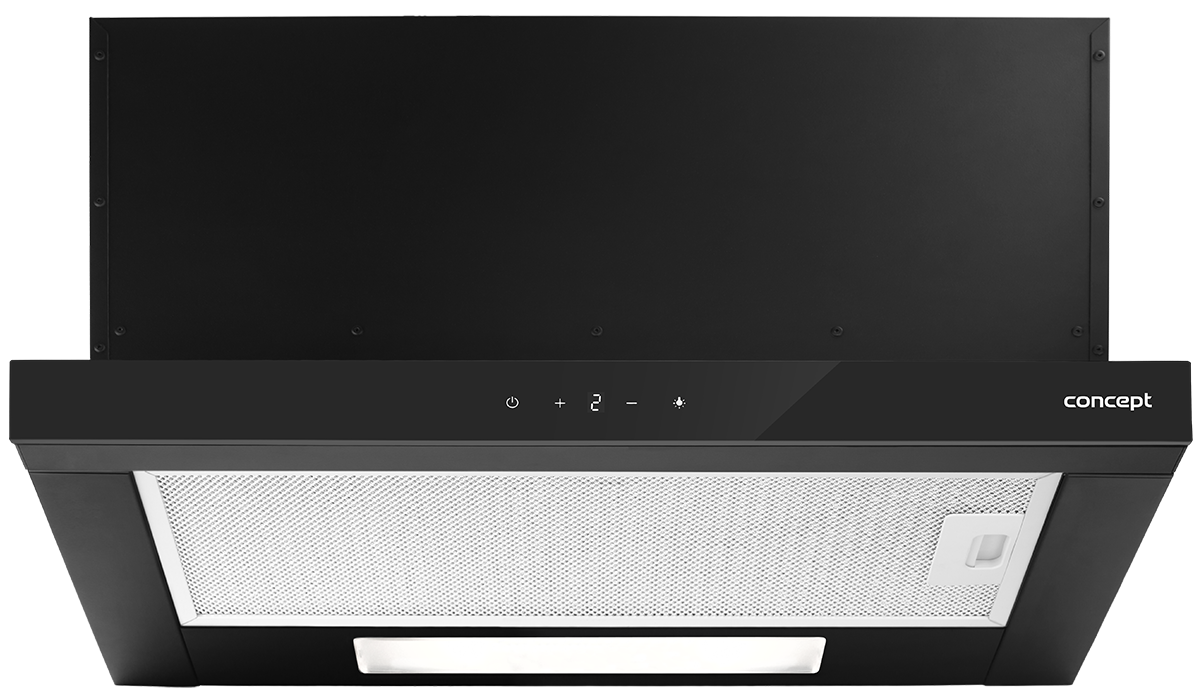 Concept OPV3860BC Vestavný odsavač výsuvný Black, 60 cm