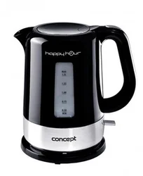 CONCEPT RK-2030 HAPPY HOUR rychlovarná konvice černá + nerez 1,5 l