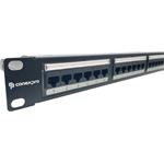 Conexpro 19" patch panel UTP, CAT5E, 24 portů, 1U