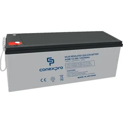 Conexpro AGM 12V, 200Ah, 10 rokov, M8