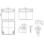 Conexpro baterie gelová, 12V, 28Ah, životnost 10-12 let, M5, Deep cycle