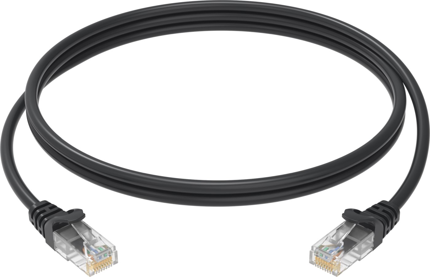 Conexpro patch kabel UTP, CAT5e, 2m, ekonomy, černý