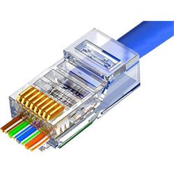 Conexpro průchozí konektor RJ45 UTP, CAT6, Wire Cross