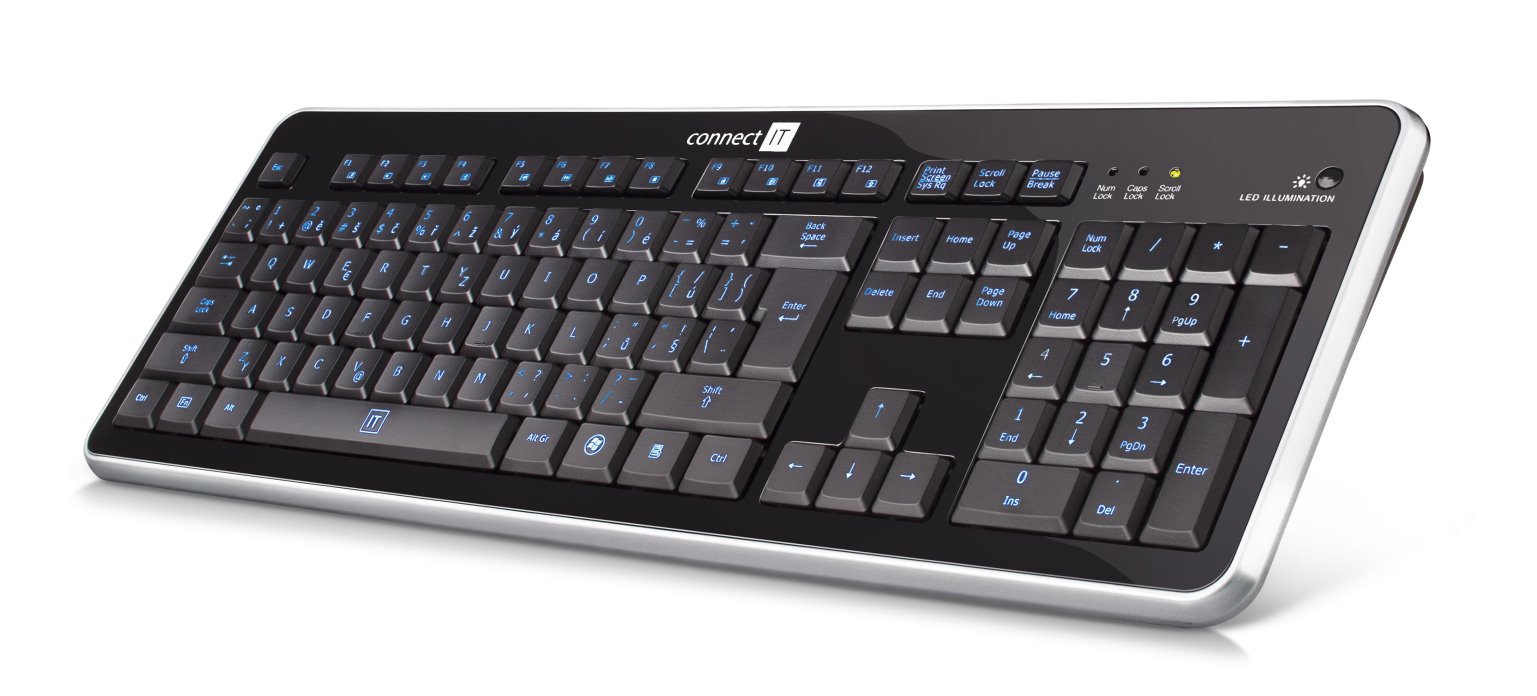 Connect IT CI-45 klávesnice, LED podsvícená