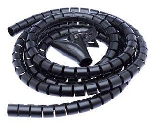 Connect IT CI-514 - Pás na svazování kabelů, trubice, délka 2.50m a šířka 20mm, černá barva