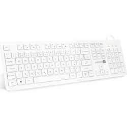 Connect IT CKB-2101-CS Chocolate kancelářská nízkoprofilová klávesnice bílá
