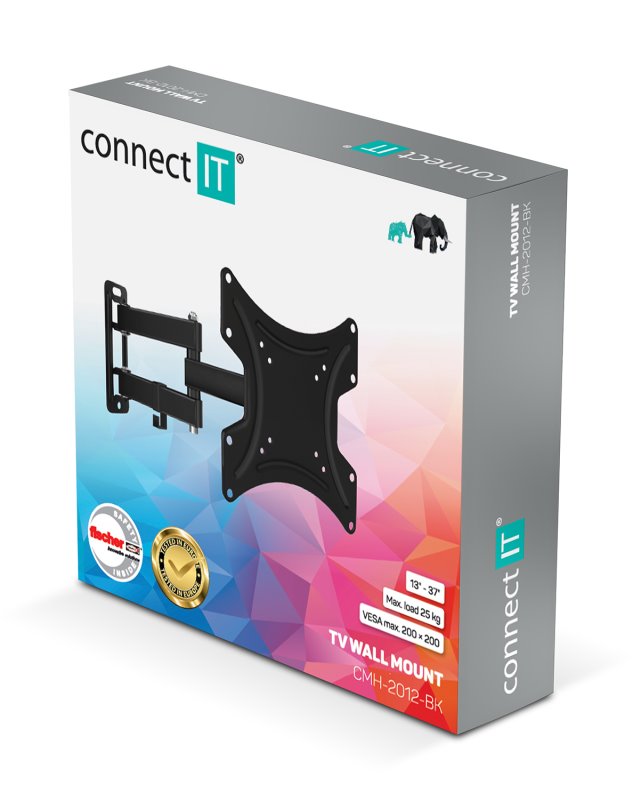 Connect IT CMH-2012-BK nástěnný držák na obrazovky 13-37"