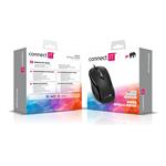 Connect IT CMO-1200-BK optická myš, USB, čierna
