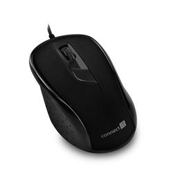 Connect IT CMO-1200-BK optická myš, USB, čierna