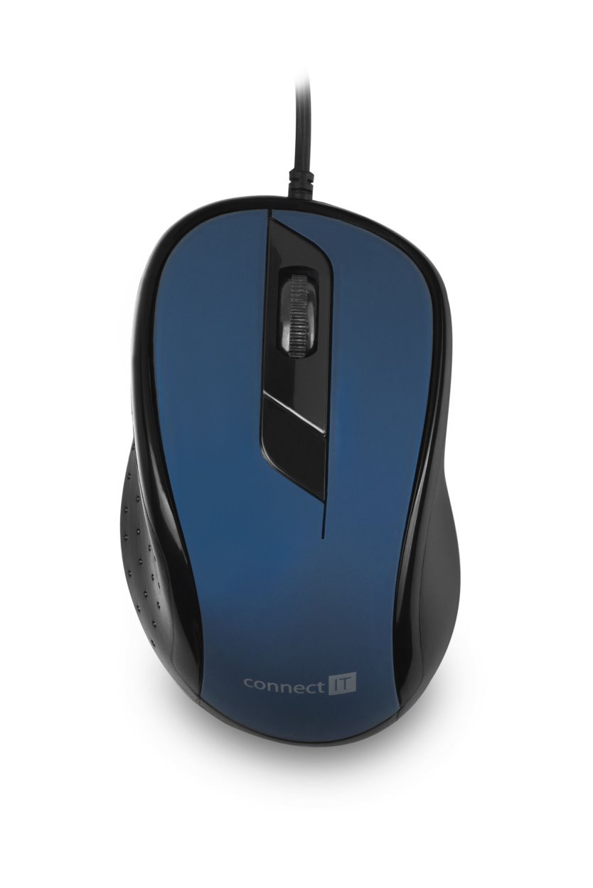 Connect IT CMO-1200-BL optická myš, USB, modrá