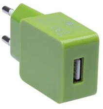 Connect IT Colorz nabíjecí adaptér 1xUSB 1A, zelený CI-595