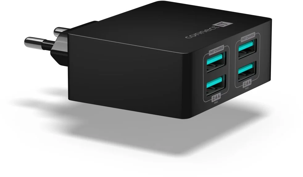 Connect IT Fast Charge CWC-4010-BK, čierny