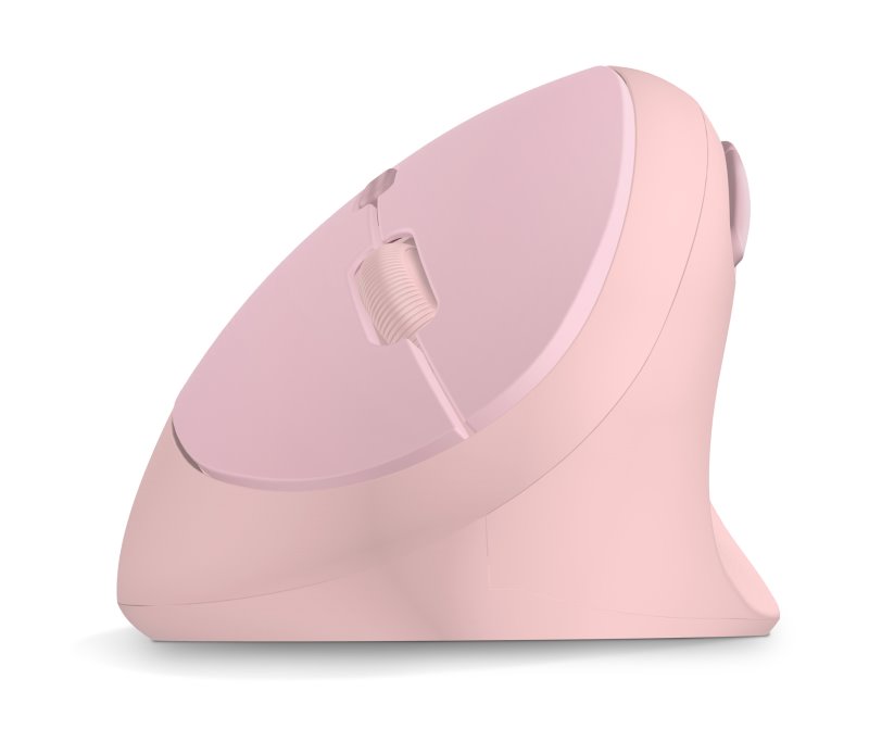 CONNECT IT FOR HEALTH LADIES PINK ergonomická vertikální myš, bezdrátová