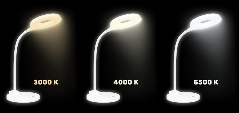 CONNECT IT GLOW Led stolová lampa, BIELA