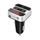 CONNECT IT InCarz Bezdrôtový FM vysielač, 2xUSB+3,5 mm AUX, STRIEBORNÝ