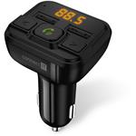 CONNECT IT InCarz Bezdrôtový FM vysielač, 2xUSB+Micro SD karta, ČIERNY