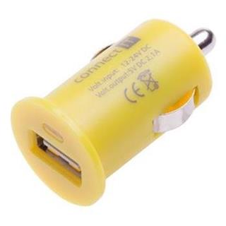 Connect IT InCarz Colorz nabíječka do auta 1xUSB 2.1A, žlutý CI-591
