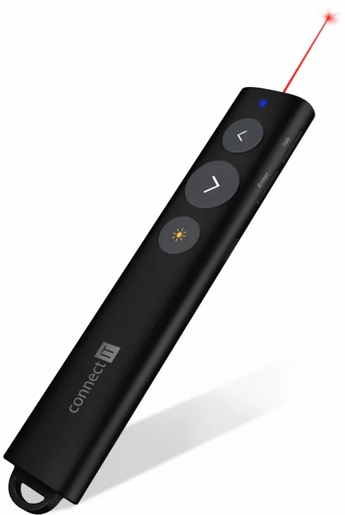 CONNECT IT LaserPoint laserové ukazovátko dobíjateľné ČIERNE