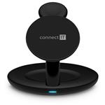 CONNECT IT MultiCharge 3 v 1 MagSafe Wireless Fast Charge Bezdrôtová nabíjačka, ČIERNA