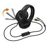 CONNECT IT NEO herná náhlavná súprava s mikrofónom, 1xJack+USB, ČIERNA