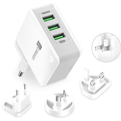 Connect IT Nomad2 WorldTravel nabíjecí adaptér 3xUSB-A, 24W, bílý