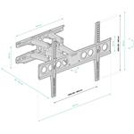 Connect IT TitanMove Premium nástenný držiak na obrazovky 32-70" CMH-7600-BK