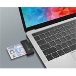 Connect IT USB čítačka eID a čipových kariet, čierna