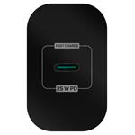 CONNECT IT Voyager2 nabíjací adaptér 1×USB-C, 25W PD, čierny