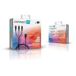 Connect IT Wirez 3v1 USB-C & microUSB & Lightning, 1,2 m