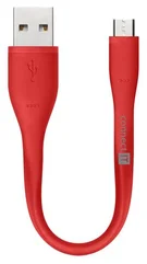 Connect IT Wirez CI-1167 microUSB - USB kabel pro powerbanky, červený