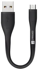 Connect IT Wirez CI-947 microUSB - USB kabel pro powerbanky, černý