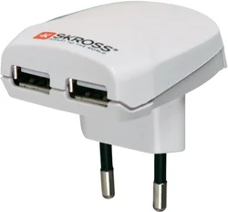 Conrad USB síťový adaptér Skross 1.302.402 Euro, 2x 5 V, 1.3 A