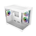 Cooler Master case Elite 481 Wood, ATX, Průhledná bočnice, Bílá