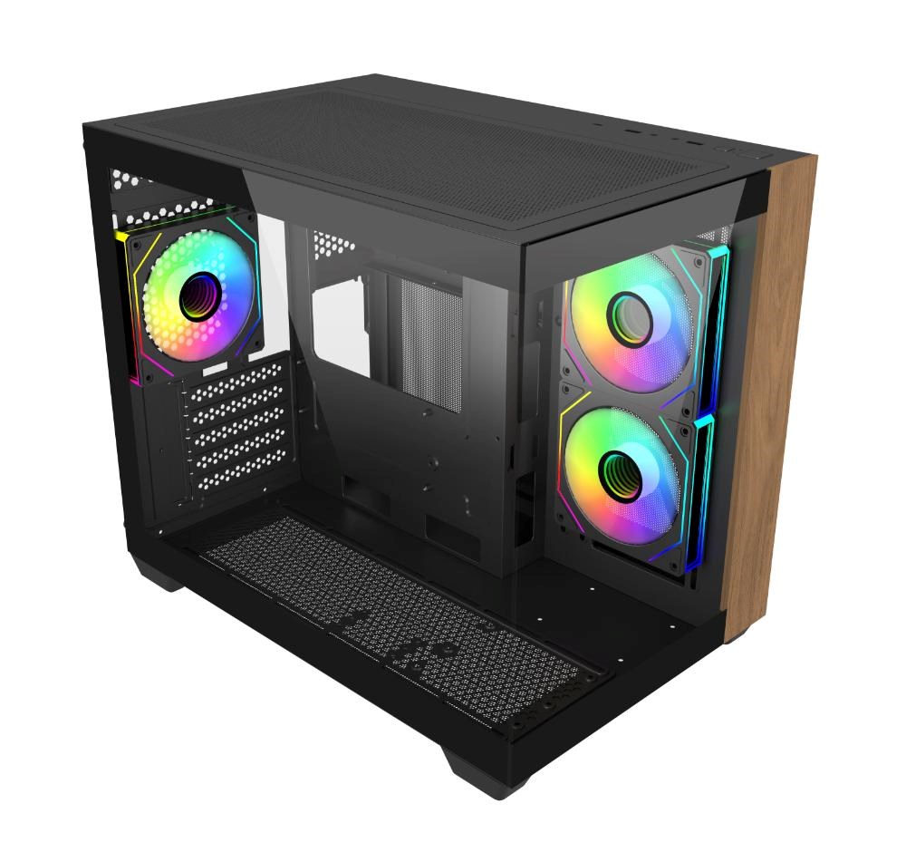 Cooler Master Elite 481 Wood, černá