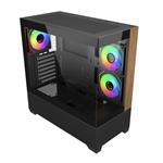 Cooler Master Elite 690 Wood, Černá