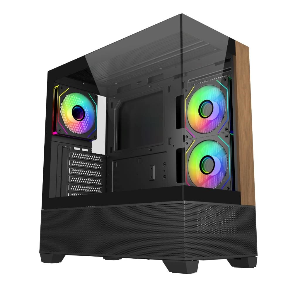 Cooler Master Elite 690 Wood, Černá