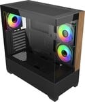 Cooler Master Elite 690 Wood, čierna