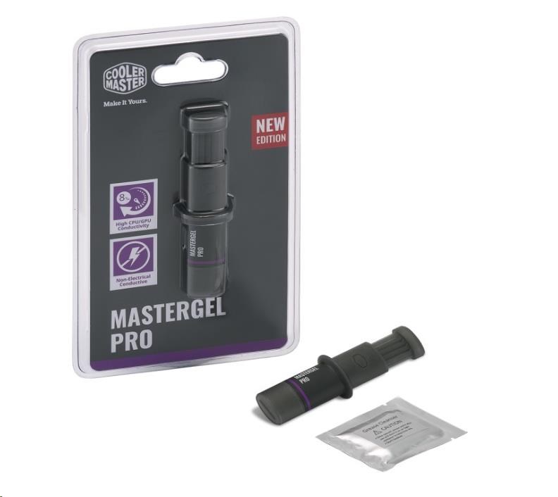 Cooler Master Master Gel Pro V2, tep. vodivost 8 W.m, 1.5ml, 4g, šedá