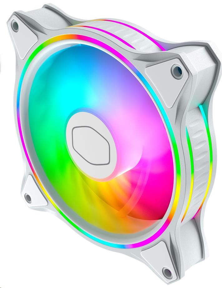 Cooler Master MasterFan MF120 Halo 3in1 White, ARGB, 3ks, bílá