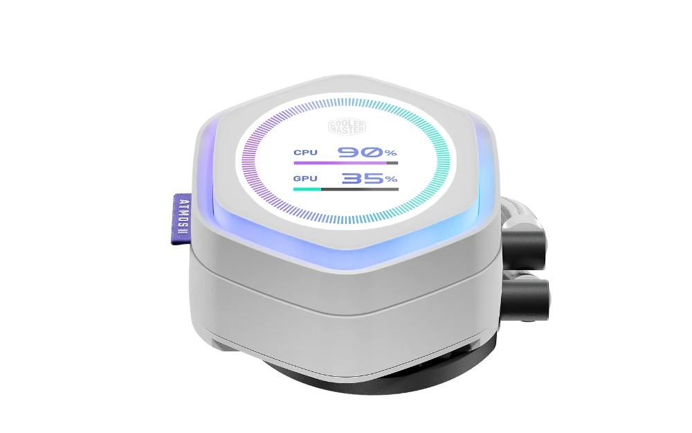 Cooler Master MasterLiquid Atmos II LCD 360, 3x120mm, bílá