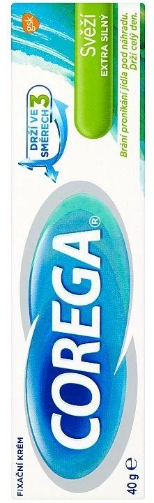 Corega fixační krém 40g Svěží - Extra silný