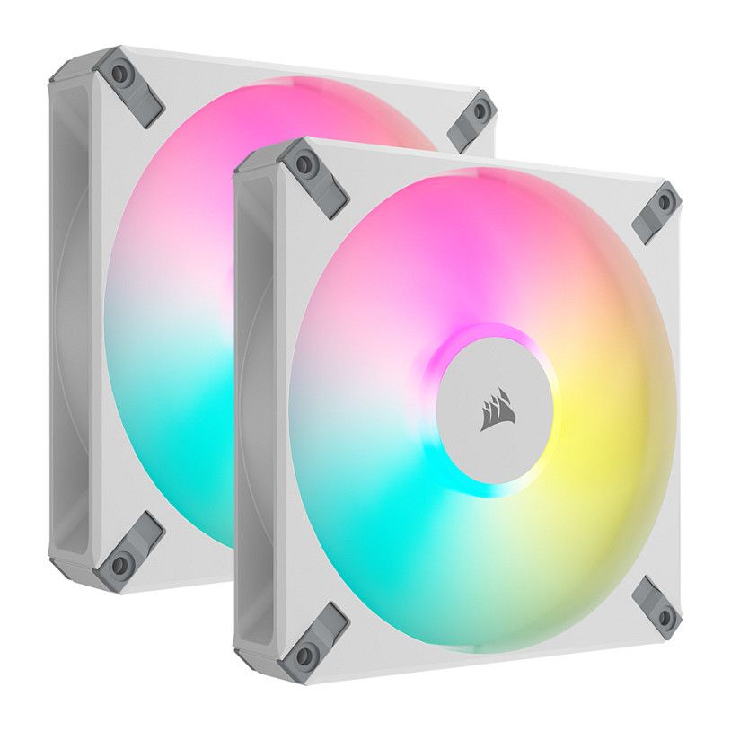 Corsair AF140 RGB ELITE 140mm (2ks), bílá