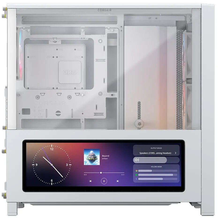 Corsair Frame 4000D LCD RS ARGB skříň, bílá