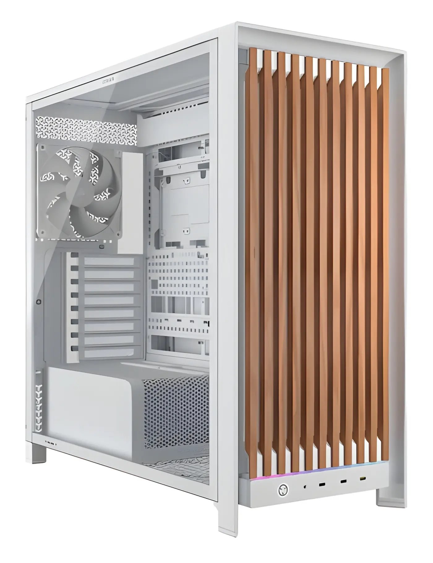 Corsair Frame 5000D Wood RS skříň, bílá
