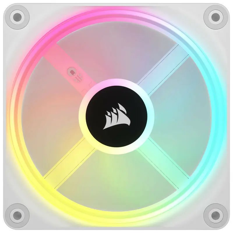 Corsair iCUE Link QX120 RGB 120 mm, biely