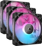 Corsair iCUE LINK RX120 RGB 120 mm (3 ks), čierna