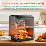 Cosori Dual Blaze 6,4 l SMART + 5 špízov a grilovací rošt, čierna