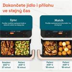 Cosori Dual Blaze TwinFry, keramika, biela