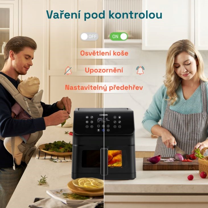 Cosori P653 PREMIUM II Plus Chef edition, čierna