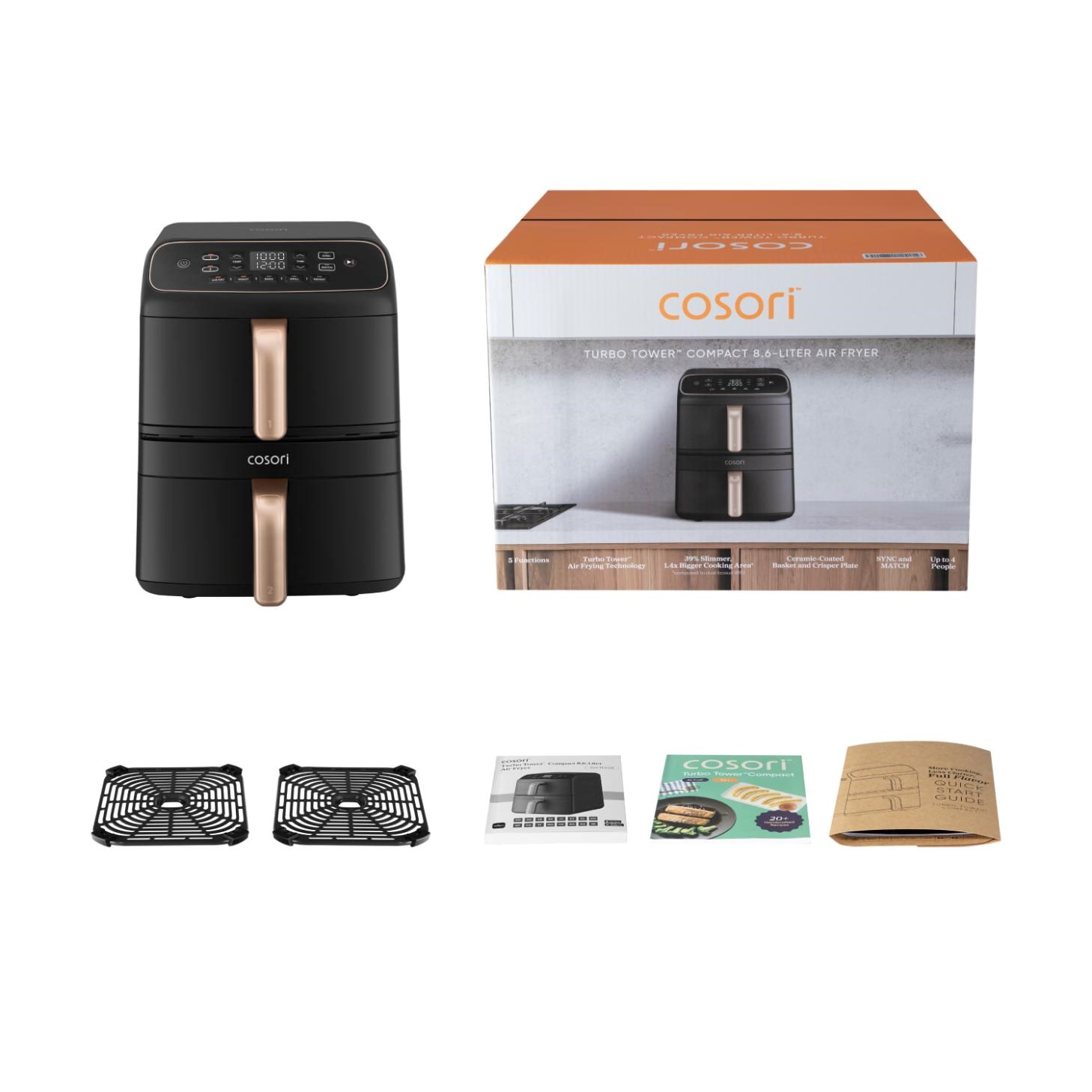 Cosori Turbo Tower Compact, čierna